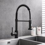 Artifice Home Chef High Arc Pull Down Kitchen Faucet, Single Handle Kitchen Sink Faucet with Dual Function Sprayer, Solid Brass Core