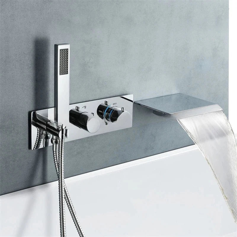 Ruulz Wall-Mounted Bathtub Mixer with Handheld Shower
