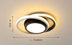 Minimalist 24W LED Chandelier - 3-Color Switchable Light - 11 Styles Available
