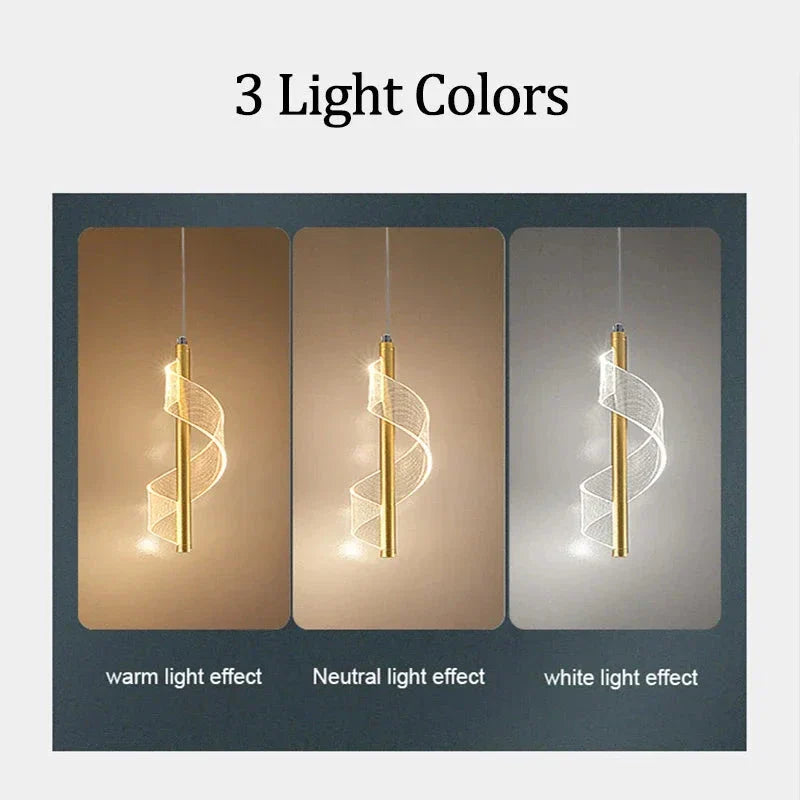 Luxury Grow LED Pendant Bedside Lamp