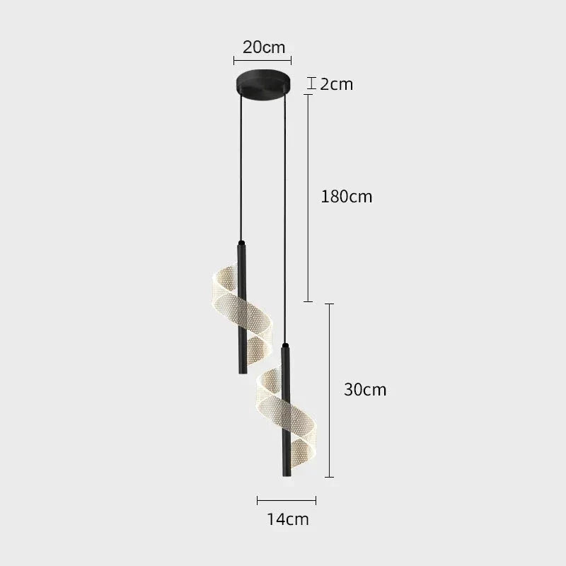 Luxury Grow LED Pendant Bedside Lamp