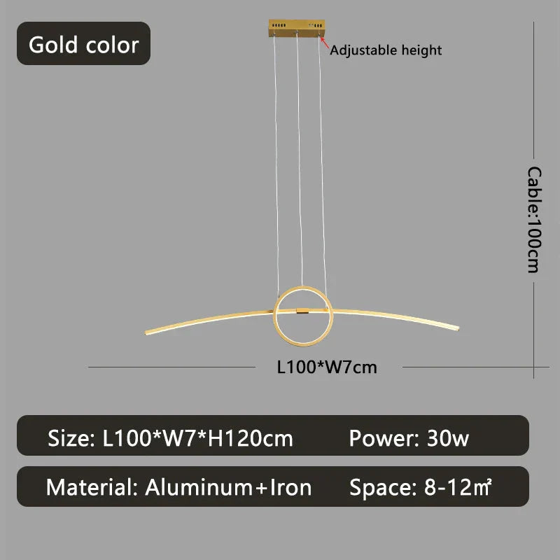 Smart Modern LED Pendant Light for Living Room