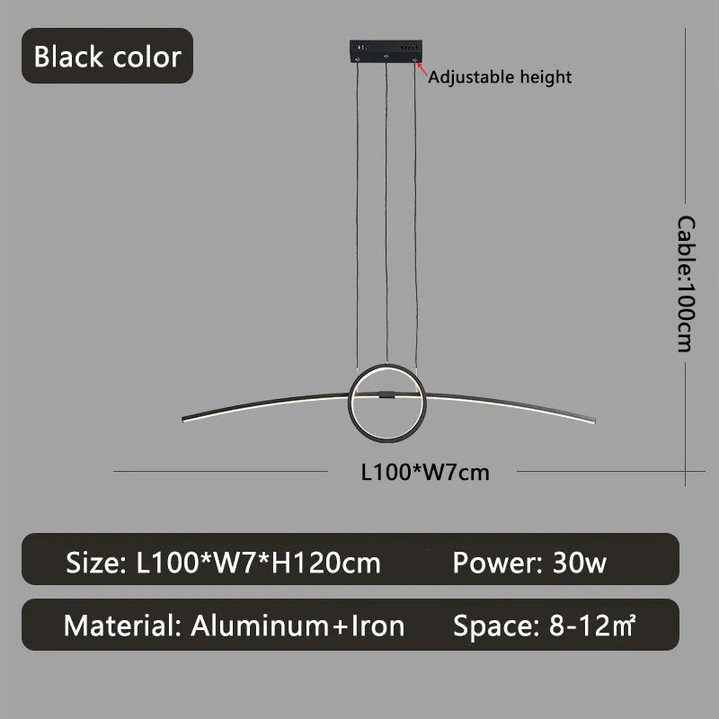 Smart Modern LED Pendant Light for Living Room