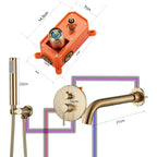 Quizz Premium Wall-Mounted Bathtub Mixer