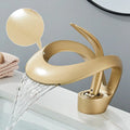 Hertz bathroom mixer tap with waterfall effect.