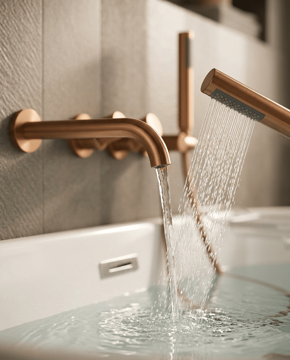 AuraLux Rose Bathtub Faucet
