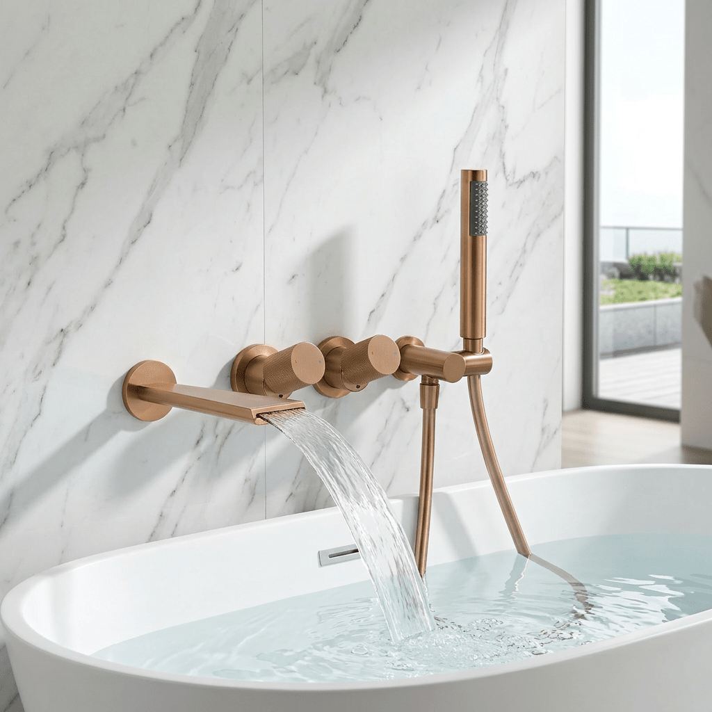 AuraLux Rose Bathtub Faucet