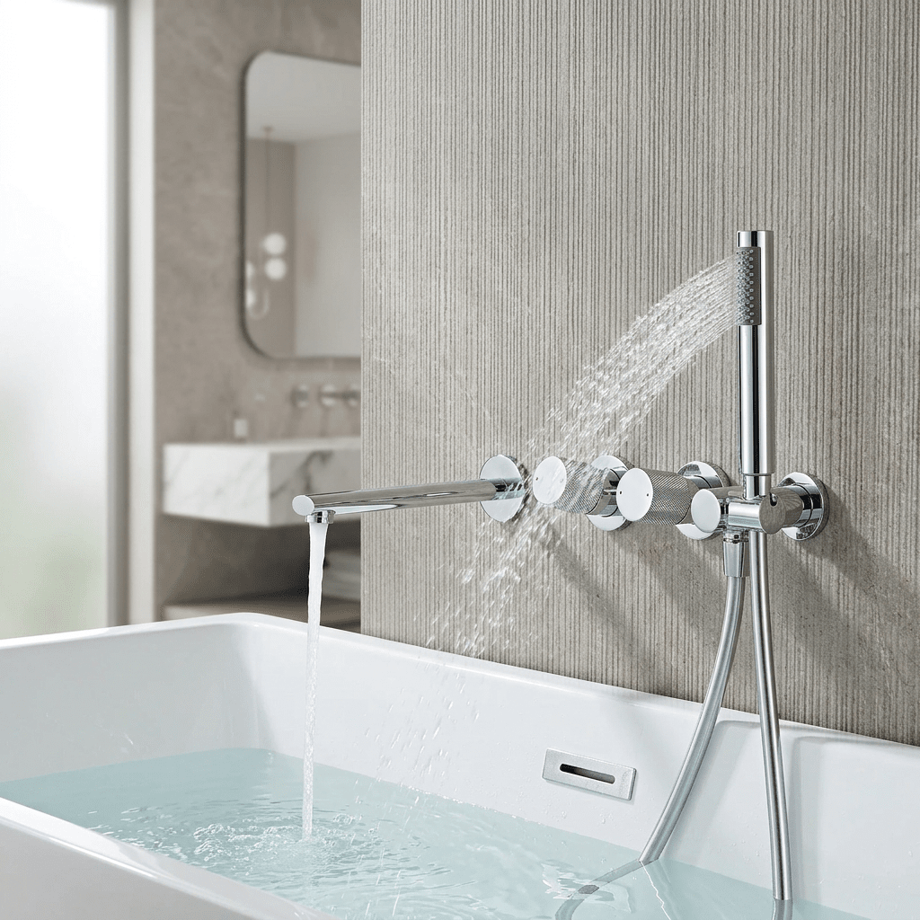 AuraLux Rose Bathtub Faucet