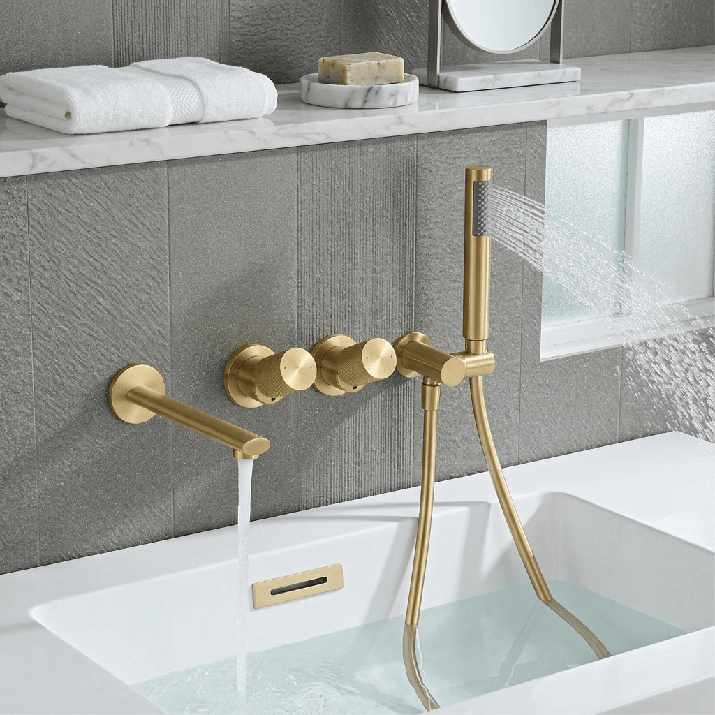 AuraLux Rose Bathtub Faucet