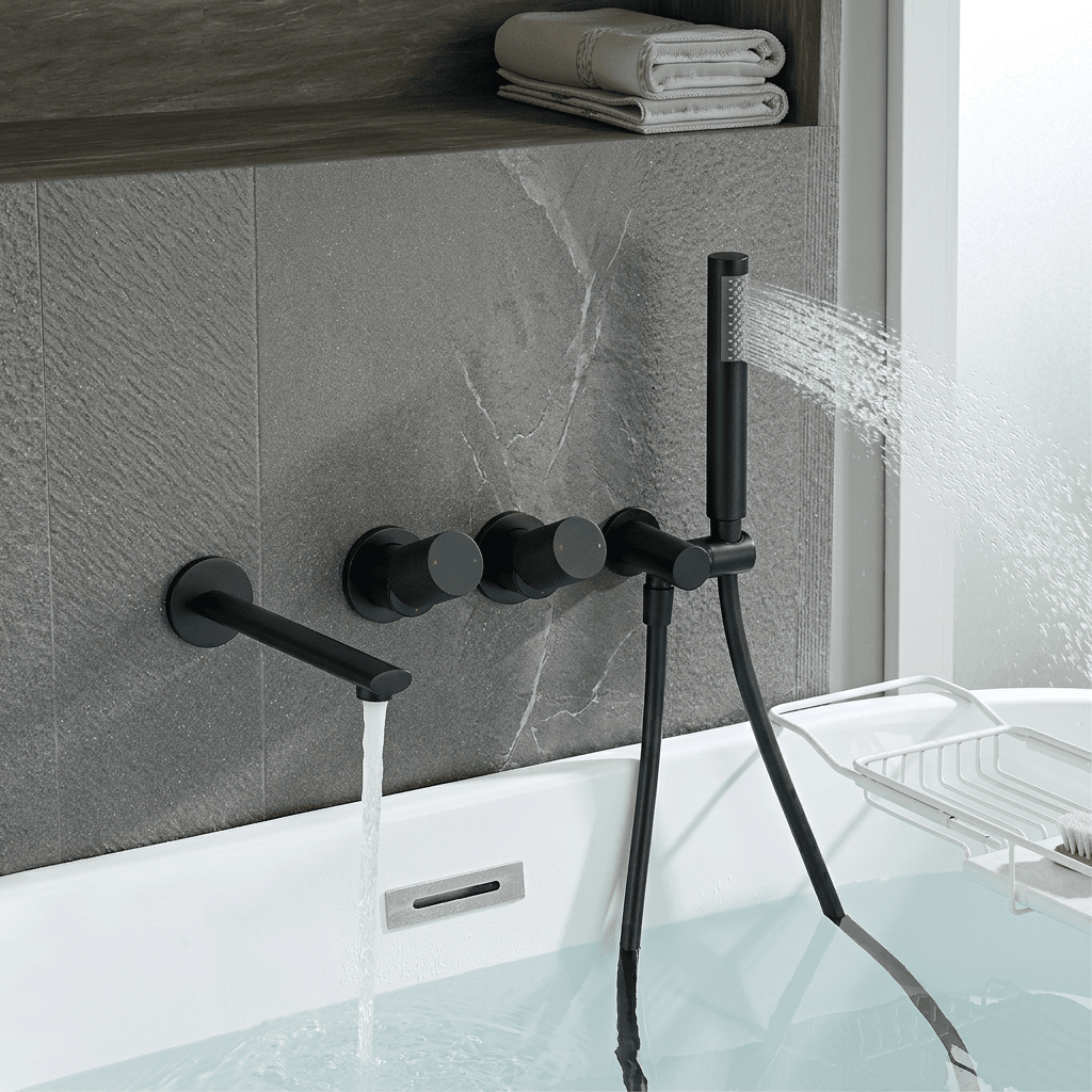 AuraLux Rose Bathtub Faucet