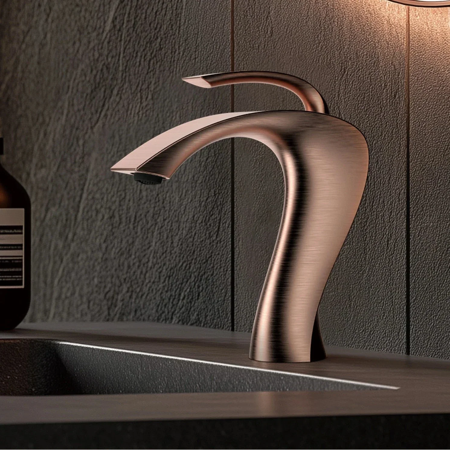 Glamour Diamond Deck Mount Bathroom Faucet