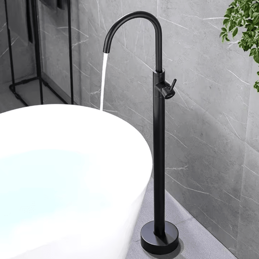 Tall Floor-Mount Bathroom Faucet