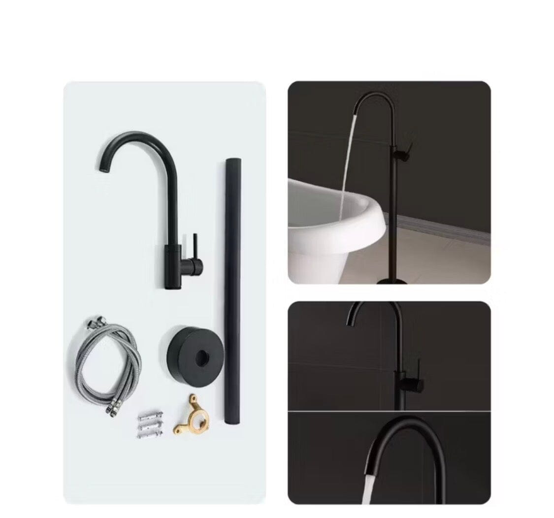Tall Floor-Mount Bathroom Faucet