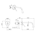 Artifice Home Proler Wall-Mounted Bathroom Faucet