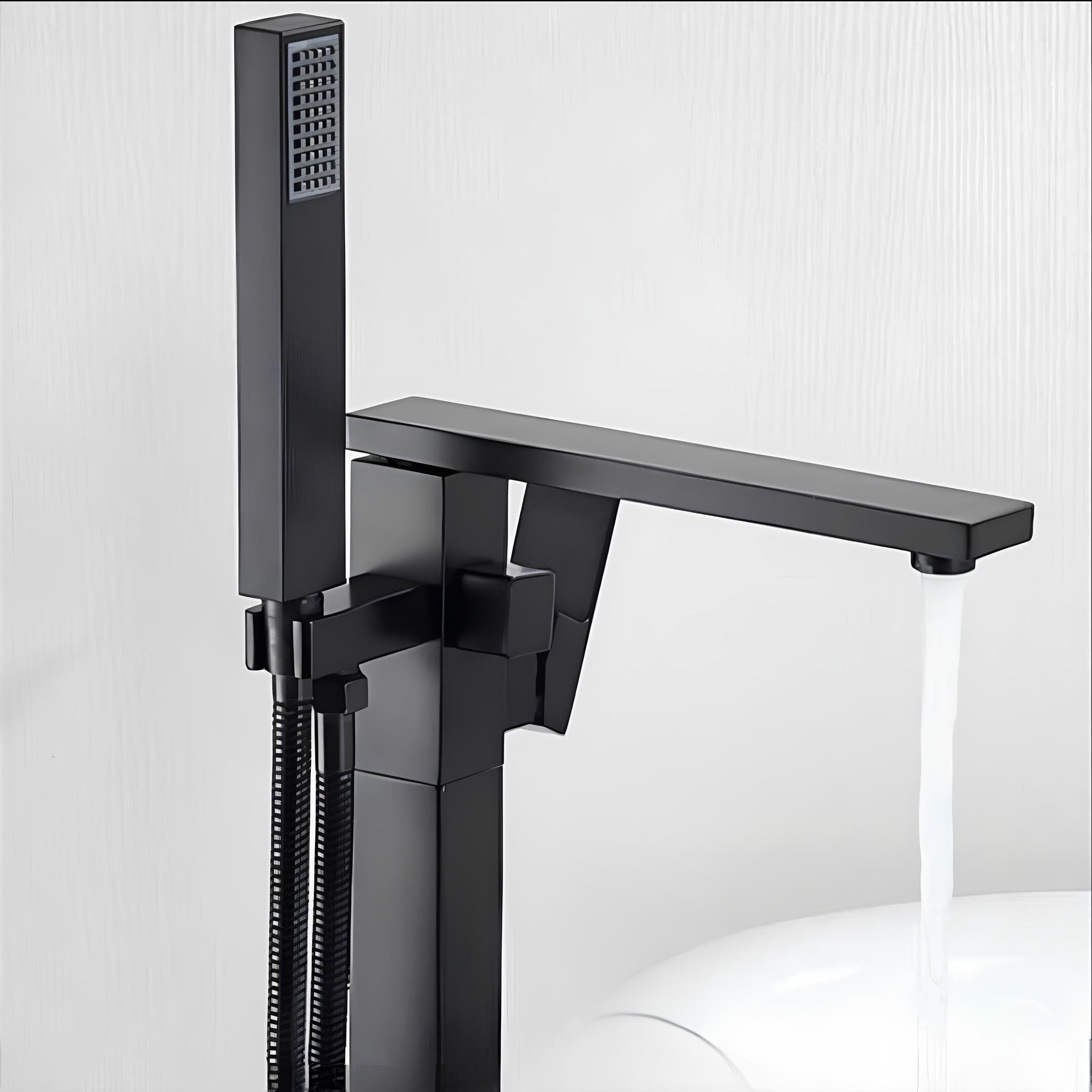 Artifice Home Retrover Floor-Mount Freestanding Tub Filler with Hand Shower