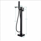 Artifice Home Retrover Floor-Mount Freestanding Tub Filler with Hand Shower