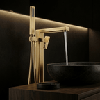 Artifice Home Retrover Floor-Mount Freestanding Tub Filler with Hand Shower