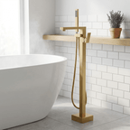 Artifice Home Retrover Floor-Mount Freestanding Tub Filler with Hand Shower