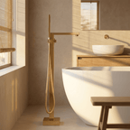 Artifice Home Retrover Floor-Mount Freestanding Tub Filler with Hand Shower