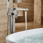 Artifice Home Retrover Floor-Mount Freestanding Tub Filler with Hand Shower