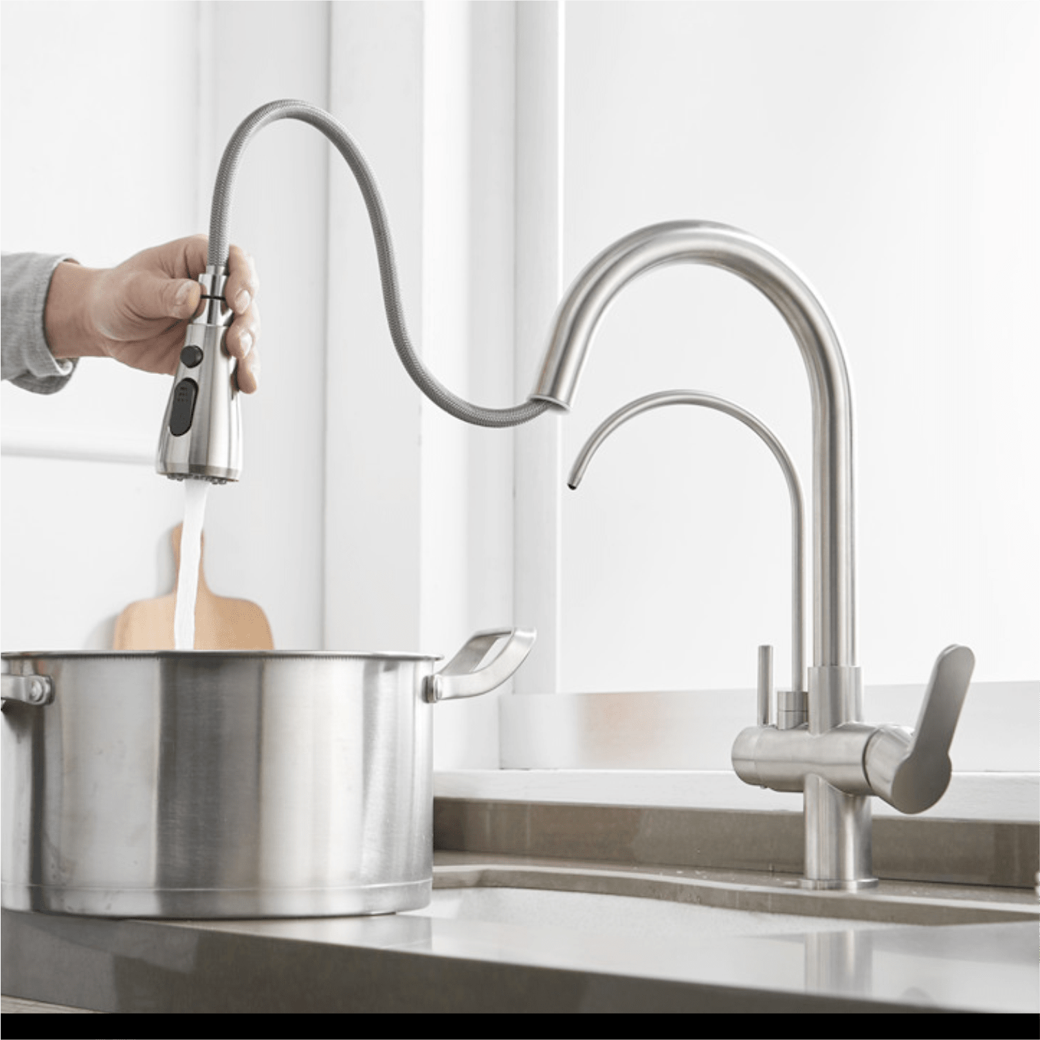 Artifice Home Touch-Activated Gourmet Kitchen Faucet with Water Filter Way
