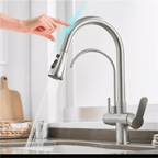 Artifice Home Touch-Activated Gourmet Kitchen Faucet with Water Filter Way