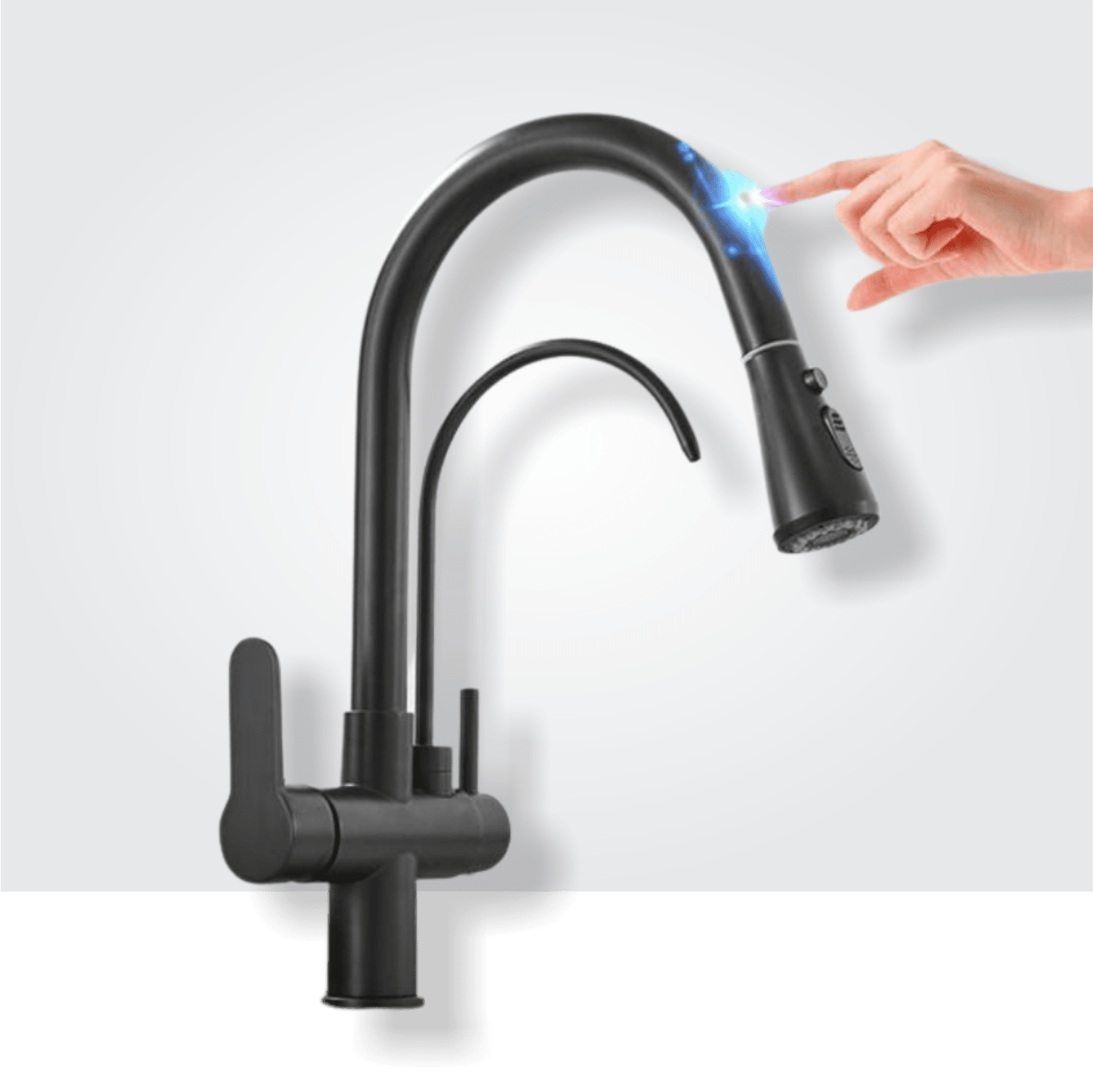 Artifice Home Touch-Activated Gourmet Kitchen Faucet with Water Filter Way