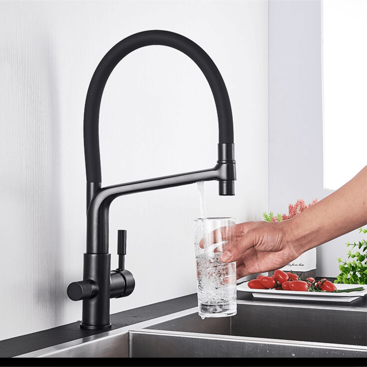 Artifice Home Essential Kitchen Faucet with Water Filter Way