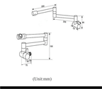 Artifice Home Gourmet Wall-Mount Kitchen Faucet