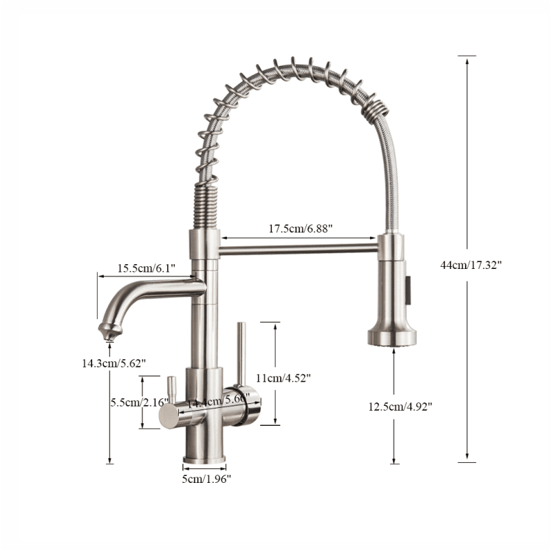 Ballon Dual-Purpose Kitchen Faucet with Integrated Drinking Water Filter