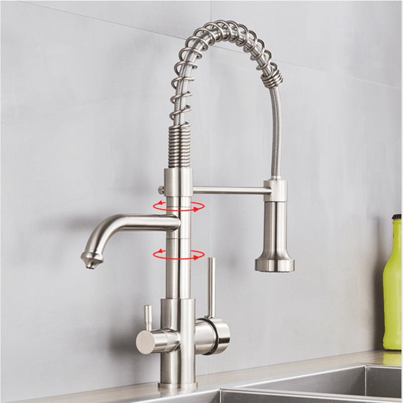 Ballon Dual-Purpose Kitchen Faucet with Integrated Drinking Water Filter