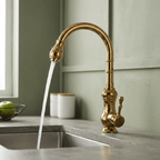 Brempo Gourmet Kitchen Faucet in Polished Gold
