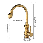Brempo Gourmet Kitchen Faucet in Polished Gold