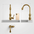 Brempo Gourmet Kitchen Faucet in Polished Gold