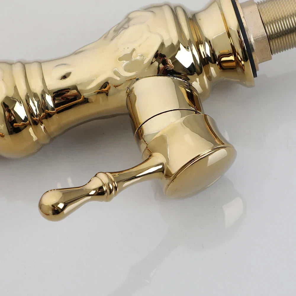 Brempo Gourmet Kitchen Faucet in Polished Gold