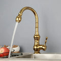 Brempo Gourmet Kitchen Faucet in Polished Gold