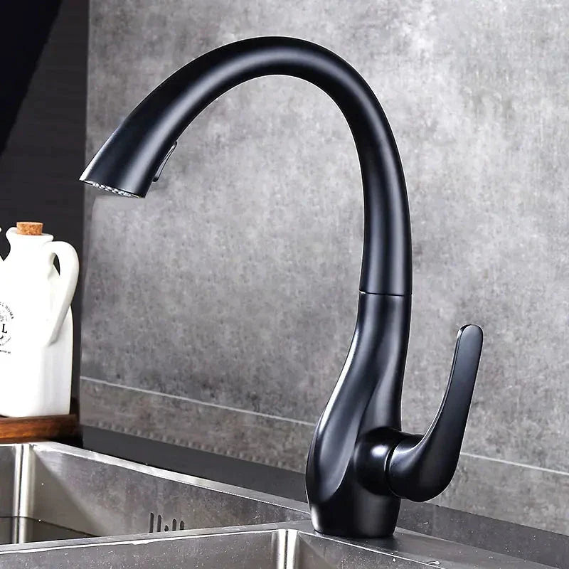 Troller Curved Gourmet Kitchen Faucet