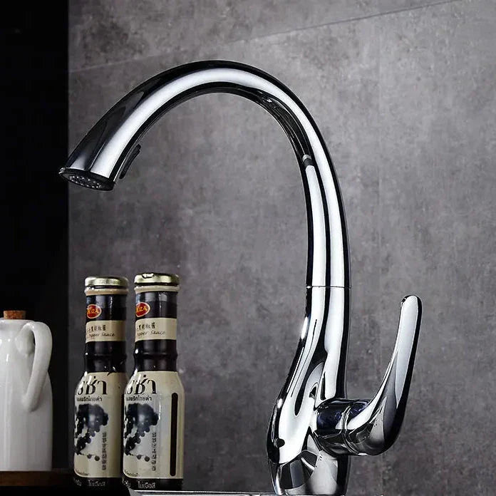 Troller Curved Gourmet Kitchen Faucet