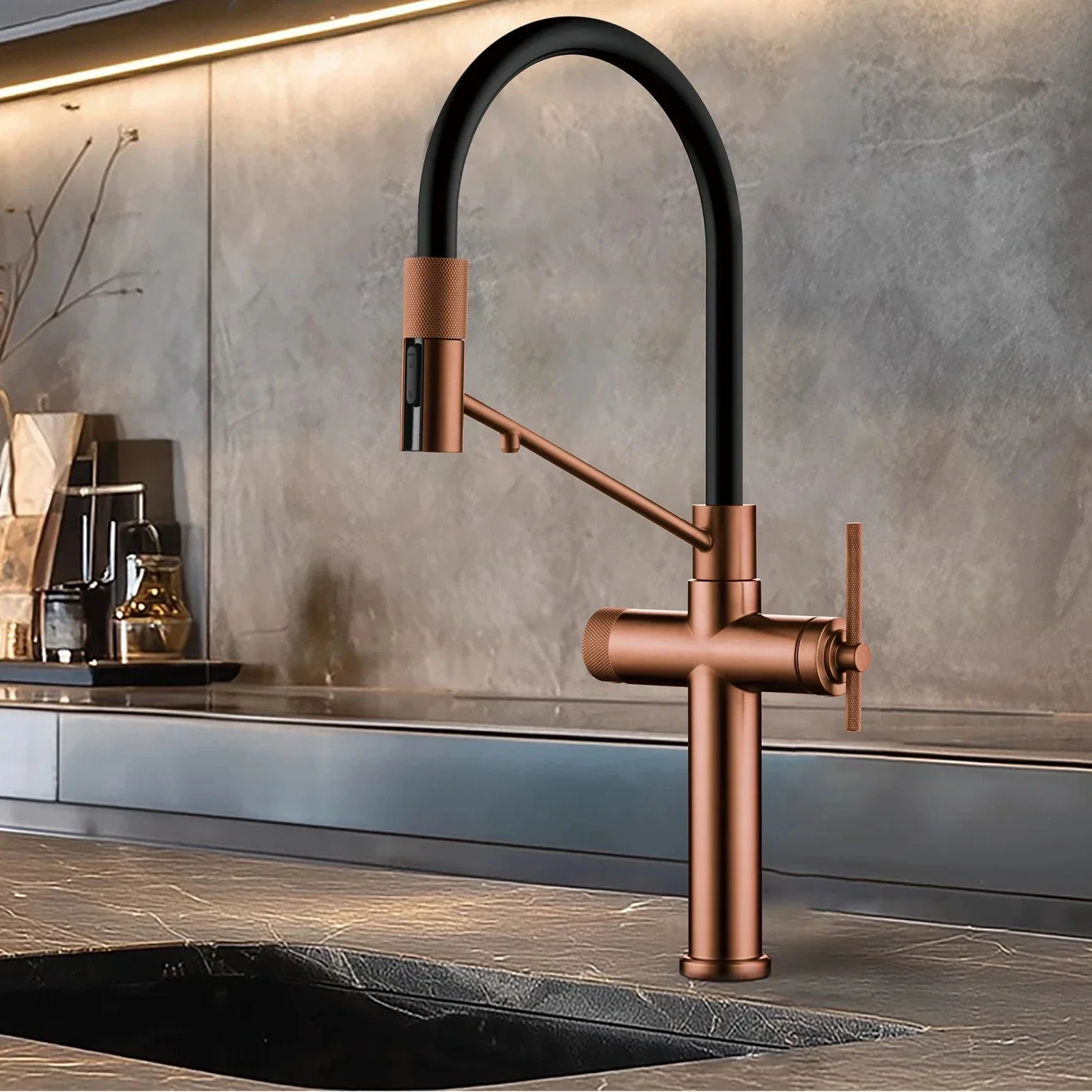 Espartacus Minimalist Gourmet Kitchen Faucet
