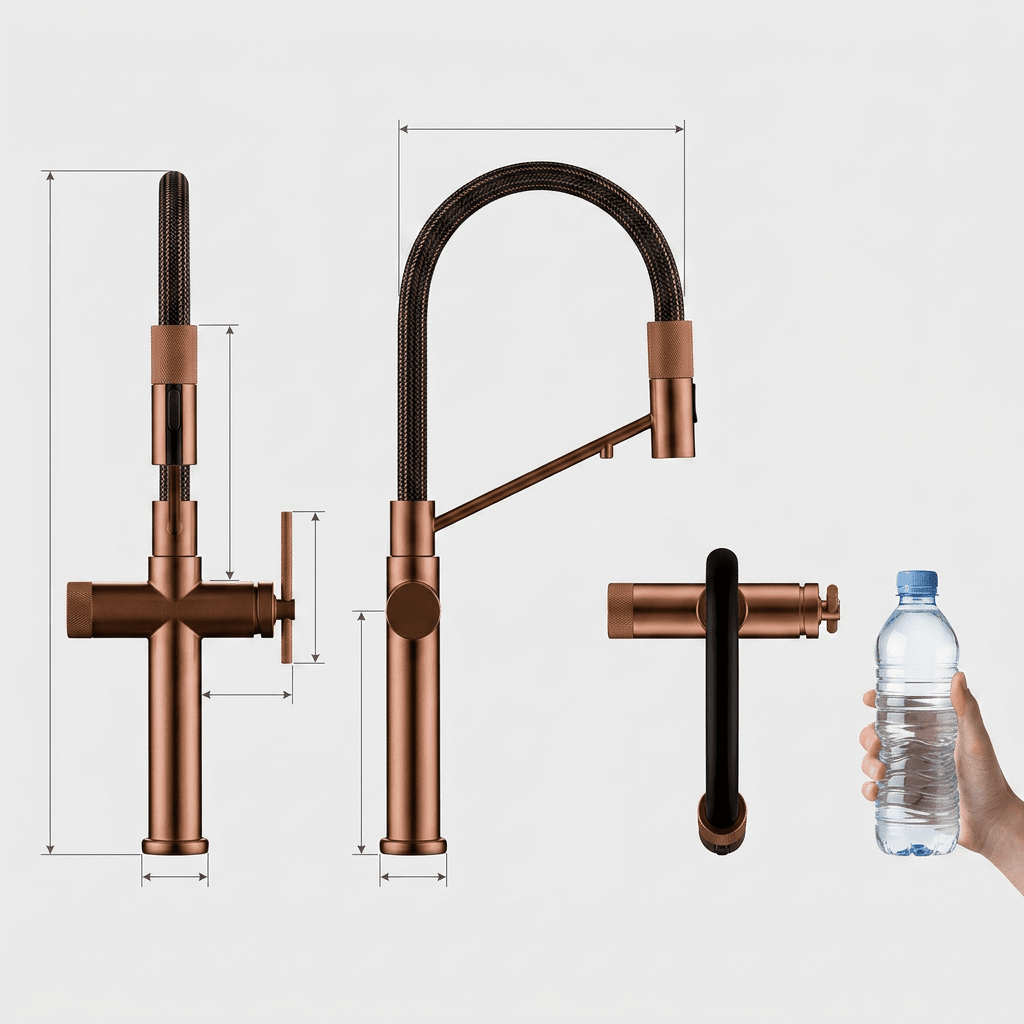 Espartacus Minimalist Gourmet Kitchen Faucet