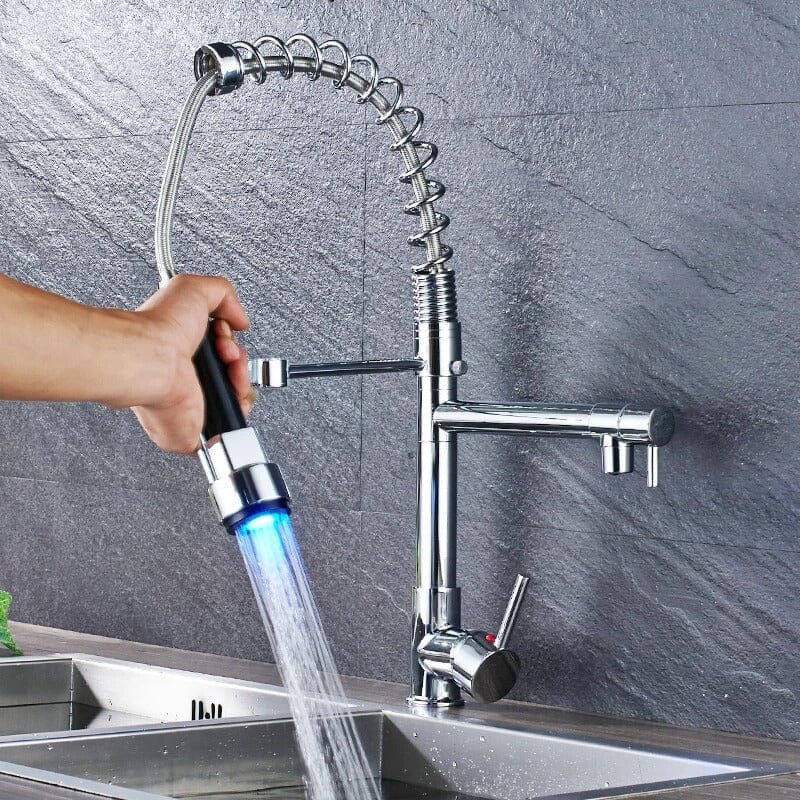 Artifice Home Groove LED Gourmet Kitchen Faucet