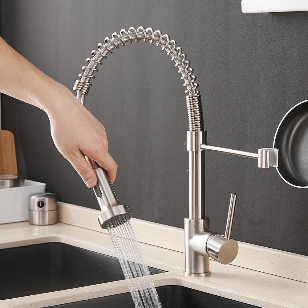 Chef Gourmet Pull-Down Kitchen Faucet with Hot & Cold Mixer