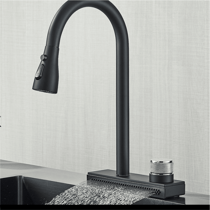 Gourmet Kitchen Faucet with Waterfall