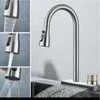 Gourmet Kitchen Faucet with Waterfall