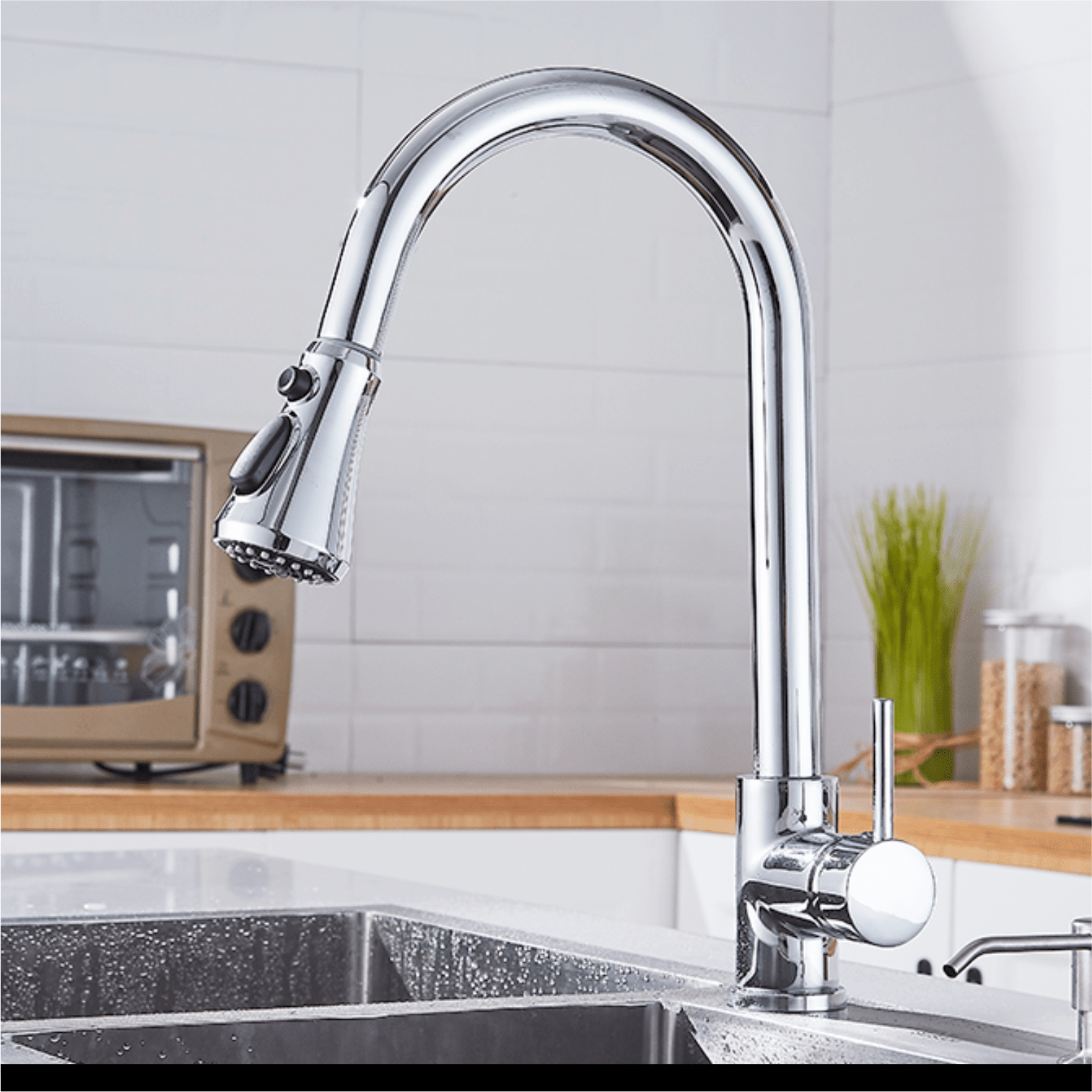 Premium Kitchen Pull-Down Sprayer Faucet