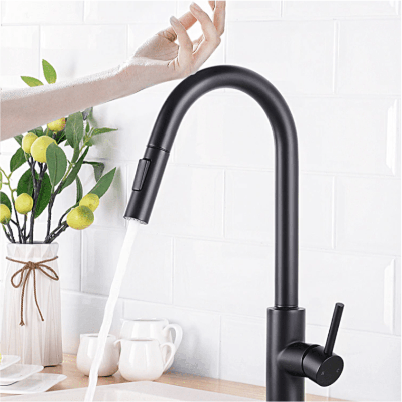 Gourmet Faucet with Touch Sensor, Extendable, for Kitchen - SensePlow