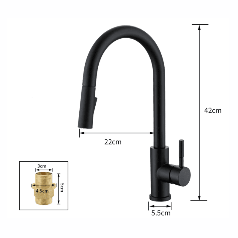 Gourmet Faucet with Touch Sensor, Extendable, for Kitchen - SensePlow