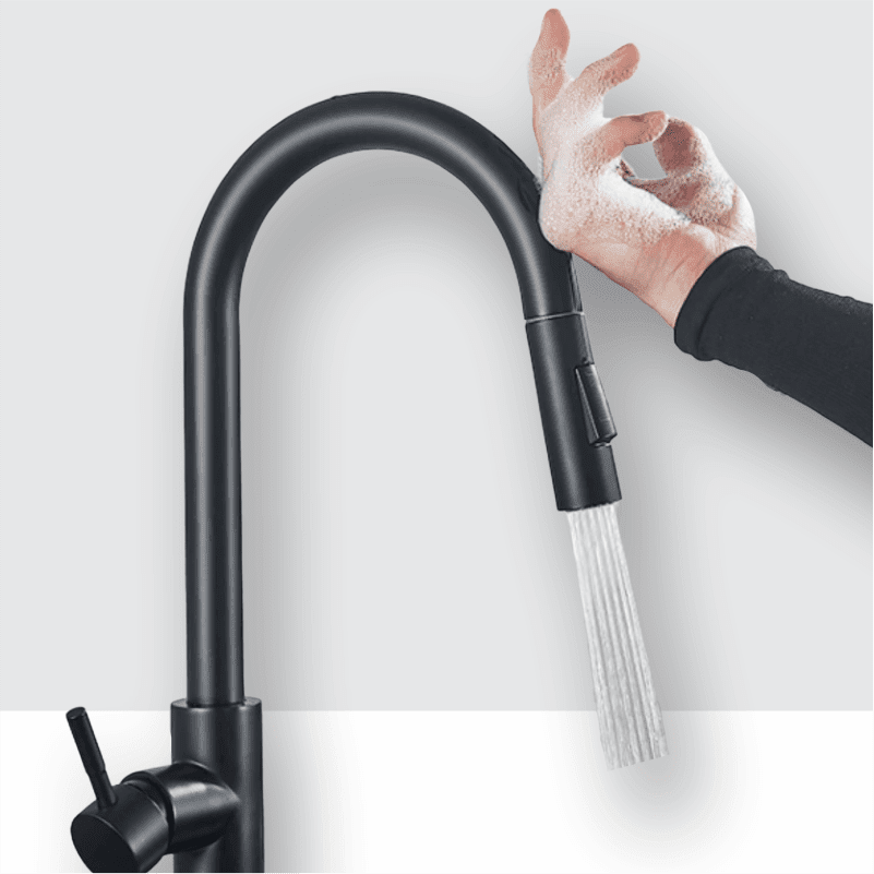 Gourmet Faucet with Touch Sensor, Extendable, for Kitchen - SensePlow