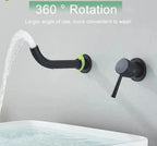 Wall-Mounted Single-Handle Bathroom Faucet 360° Swivel - Broklyn