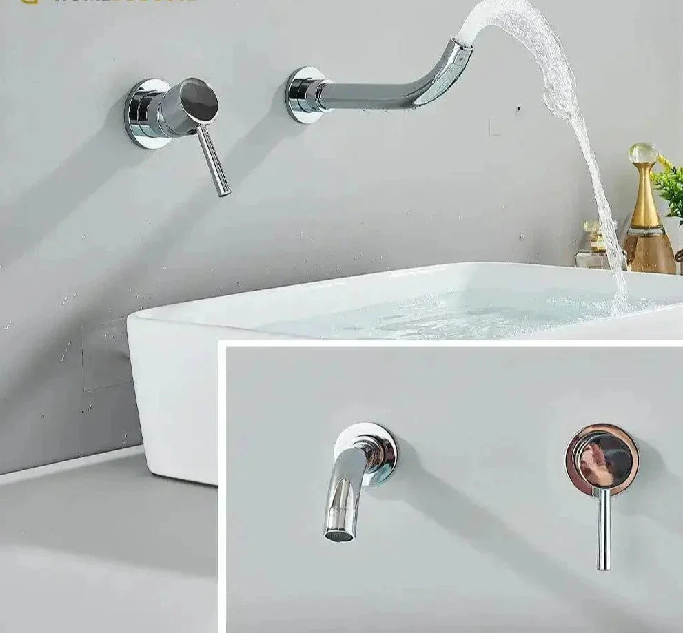 Wall-Mounted Single-Handle Bathroom Faucet 360° Swivel - Broklyn